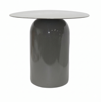 Mesa de Centro Portátil Contemporánea de Aluminio Premium, Mesa Auxiliar de Metal para Sala de Estar, Muebles para Hotel, Cafetería, Exportación a Granel