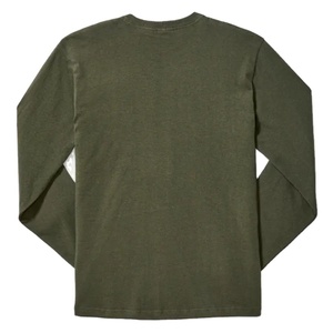 Camiseta de Hombre 100% Algodón Tejido, Ecológica, Transpirable, de Alta Calidad, Personalizada, Cuello Redondo, Manga Larga, Corte Ajustado, Estampada, 180g - Product Image 6