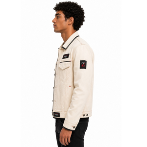 <b>Men</b> <b>Denim</b> <b>Jacket</b> Fashion Forward Classic Fit Durable Stitching Comfortable Feel Suitable For Casual And Outdoor Use - Product Image 2