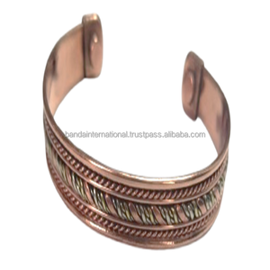 Pure Copper Beautiful <b>Bracelet</b> With Polish Finished For Women Wearing <b>Metal</b> Fashion <b>Bracelet</b> Jewellery And Gift Item - Product Image 1