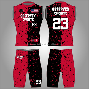 7v7 Uniform High Quality <b>Compression</b> With Youth American 7on7 Jersey Sleeveless Sublimated Flag Football Uniform - Product Image 1