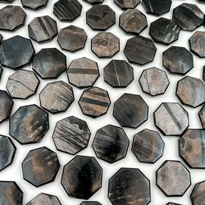 Hyperstène naturel rayé, cristal octogonal gravé, pierre précieuse pour Reiki, Feng Shui, décoration, vente en gros, en vrac - Product Image 2