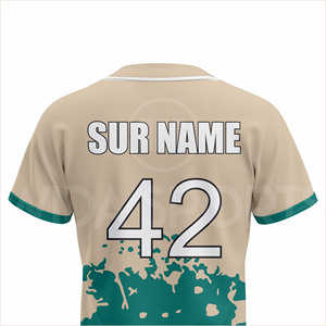 ชุดยูนิฟอร์มเบสบอลผ้าโพลีเอสเตอร์ 100% แบบกำหนดเอง ระบายอากาศได้ดี ซับเหงื่อ สำหรับทีม  ฤดูร้อน รับผลิตจำนวนมากจากโรงงาน - Product Image 5