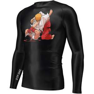 Maillot de compression à manches longues pour homme, personnalisé, pour la lutte KO, le BJJ, coupe ajustée - Product Image 4