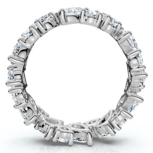 Bague Éternité pour Femme avec Diamants de Laboratoire Poire et Ronds, Or 10K 14K 18K, Argent 925 935, Bijoux Fins pour Mariage et Anniversaire - Product Image 4