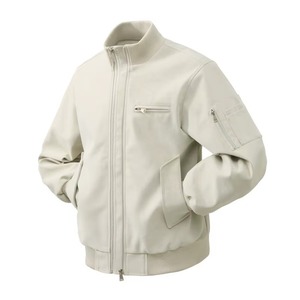 Men's <b>Black</b> <b>Suede</b> Bomber <b>Jacket</b> Casual Turn-down Collar Regular Fit Autumn Wear with Pockets Zipper Closure With Custom Logo - Product Image 6