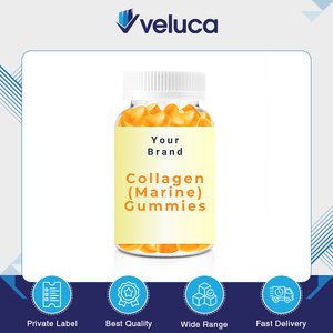 Suplementos Dietéticos de Buena Calidad, Exportados a Granel, Hechos en EE. UU., Gomitas de Colágeno Marino en Forma de Corazón de Naranja a Bajo Precio - Product Image 2