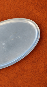 Plateau de service de luxe en métal argenté martelé, forme capsule, pour hôtels, boutiques et articles de toilette, présentoir élégant pour desserts, noix et bijoux - Product Image 5