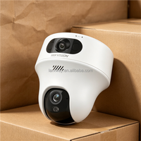 Caméra PT intérieure double objectif Wi-Fi 6 HIK Original DS-2CFWQ6-D(2.8MM+4MM) 6MP, étanche IP67, en matériau ABS