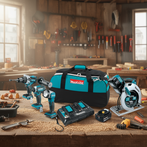 18V 36V Cordless Power <b>Tool</b> Combo <b>Kit</b> 4 Piece Heavy Duty Lithium Ion <b>Tool</b> Set - Product Image 3