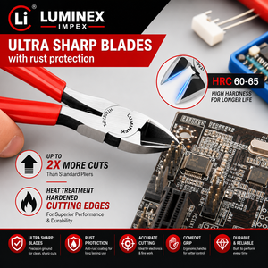 LUMINEX IMPEX LUB=113 <b>Long</b> <b>Nose</b> Stainless Steel Lightweight Smooth Work Jewelry Making Polishing Pliers for Bracelet Making DIY - Product Image 6