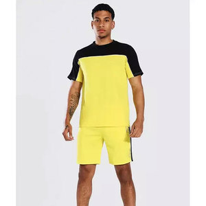 Ensemble de jogging d'été pour hommes, t-shirt avec short assorti, ensembles de shorts de sport pour hommes, t-shirt et short, service OEM unisexe - Product Image 6