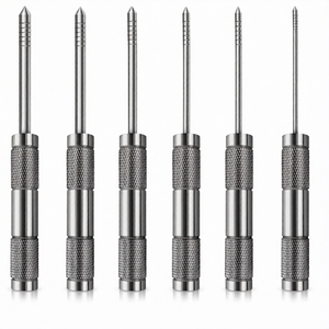 Lot de 6 Osteotomes Convexes à Manches Droits – Instruments Chirurgicaux Dentaires Manuels avec Poignée Ergonomique pour l'Expansion des Cavités - Product Image 1