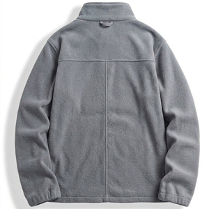 Chaqueta de Forro Polar para Hombre, Cuello Alto, Cierre de Cremallera, Color Sólido, Transpirable, para Otoño e Invierno, Chaqueta de Alta Calidad para Hombre - Product Image 2