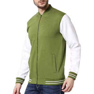 Chaqueta Varsity de Invierno Cálida con Mangas de Lana Unisex, Bordado Personalizado de Alta Calidad - Product Image 1