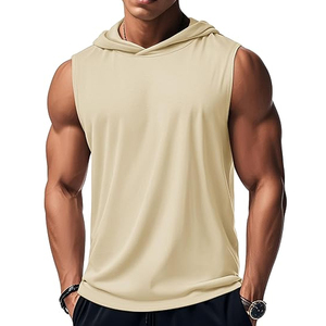 Haut de sport sans manches pour homme en coton léger, respirant et tricoté, idéal pour la gym et l'entraînement estival - Product Image 1