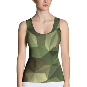 Women's Summer Hip Hop Style Cotton Tank <b>Tops</b> Ladies Custom Logo Printed Gym Fitness Casual Clothing with Sublimation Printing - Product Image 1