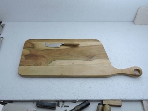 Tabla de cortar de bambú de venta directa de fábrica, tabla de cortar verduras y queso con diseño floral de madera, para pizza y desayuno - Product Image 5