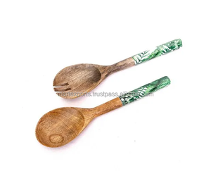 ชุดช้อนส้อมทำจากไม้ไม่ซ้ำใครช้อนดีไซน์สวยสำหรับร้านอาหารโรงแรมและงานปาร์ตี้ - Product Image 6