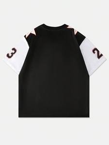 Jersey de Fútbol Americano Personalizado OEM con Cuello en V y Malla, Estilo Urbano Holgado, Transpirable, de Poliéster, Ropa Deportiva Personalizada para Equipos - Product Image 5