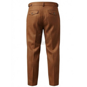 Pantalón de Guerra Alemán Tradicional, Estilo Clásico, Corte Recto, Cintura Media, Lona Ligera, Cintura Ajustable, Costuras Resistentes - Product Image 2