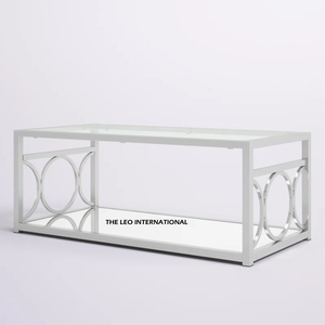 Square <b>Coffee</b> <b>Table</b> Artistic <b>Silver</b> Metal Coral Design Modern Handmade Luxury Nesting Customizable Top Living Room Furniture - Product Image 5
