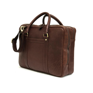 Maletín de Cuero Genuino de 15 Pulgadas con Correa de Hombro Arqueada Desmontable, Estilo Minimalista Unisex, Cierre de Hebilla, Patrón de Leopardo, para Caza - Product Image 3