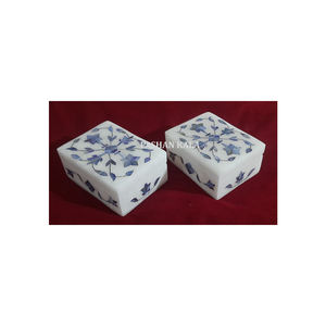 Meilleur produit traditionnel pour un cadeau de haute qualité, travail artisanal, boîtes à bijoux en marbre blanc avec incrustation de nacre - Product Image 5