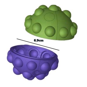 Balle sensorielle anti-stress en silicone Pop Bubble Fidget avec taille et couleur personnalisables pour les enfants de 5 à 7 ans et les adultes - Product Image 5