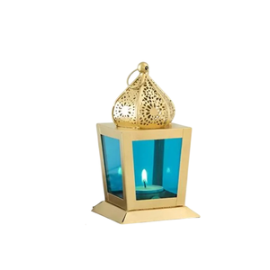 Royal <b>Brass</b> <b>Lantern</b> With Clear Glass Panels And Candle Holder For Home Decoration Handmade Candle <b>Lanterns</b> On Sale - Product Image 6