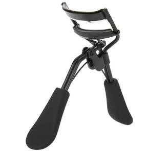Recourbe-cils professionnel en acier inoxydable noir avec anneau antidérapant en silicone souple – Sans pincement, sans douleur - Product Image 2