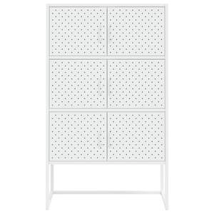 31.5สีขาว "x 13.8" x 53.1 "highboard เหล็กสำหรับจัดเก็บและจัดระเบียบบ้าน - Product Image 5