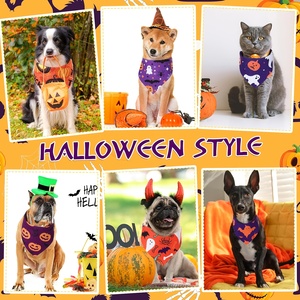 Pañuelo Triangular Reversible Personalizable para Mascotas de Halloween, Accesorios Festivos para Días Festivos, Venta al por Mayor - Product Image 4