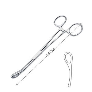 Pinces de maintien en acier inoxydable de haute qualité, instruments chirurgicaux, ensemble d'instruments, mâchoires ovales dentelées, usage médical manuel - Product Image 6