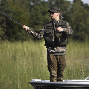 Chaleco de pesca de malla para hombre adulto, chaleco de malla ligero sin mangas con cremallera y cuatro bolsillos para verano y actividades al aire libre - Product Image 2