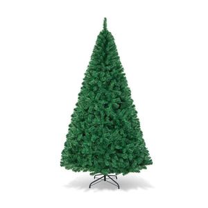 Albero di Natale Verde di Lusso Grande 2,4 Metri, Materiale PET Premium, Pre-Illuminato con Ornamenti in Metallo, Pino Realistico di Lusso per Esterni - Product Image 2