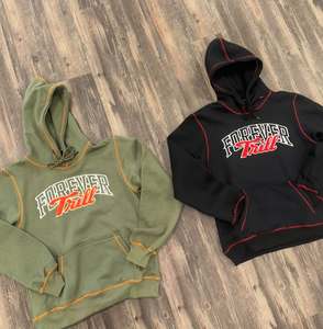 Sweat-shirts d'automne en coton 100% brodés, coupe classique, mode urbaine, personnalisation de la marque, haute qualité, vente en gros, écologiques - Product Image 2