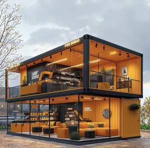 منزل فاخر مسبق الصنع من ألواح الساندويتش بطول 40 قدمًا من طابقين، منزل متنقل بطول 20 قدمًا بغرفتي نوم، قابل للتوسيع، يمكن استخدامه كسوبر ماركت - Product Image 6