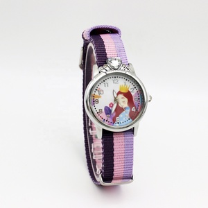 Relojes Infantiles de Nailon con Diseño de Personajes Animados |   Reloj Infantil para Niñas NW1373 - Product Image 3