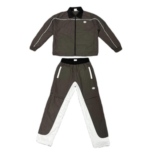Fournisseur de vêtements pour homme, vêtements de sport, beige, créez votre propre survêtement, ensemble de survêtement décontracté pour homme en 2 pièces avec capuche - Product Image 1