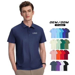 Men's Solid Color Short Sleeve Knitted Button Shirt 100% Polyester Breathable Casual Embroidery Logo Front ODM - Product Image 1