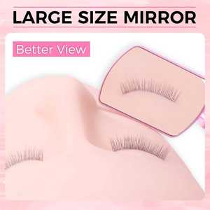 Stainless Steel Gold Lash Extension <b>Mirror</b> Cosmetics <b>Makeup</b> Products Supplier Eyelash <b>Makeup</b> <b>Mirror</b> - Product Image 1