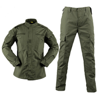 Uniformes tactiques unisexes en polyester et coton de haute qualité, design OEM, fabrication sur mesure, camouflage uni, fournis par l'usine.