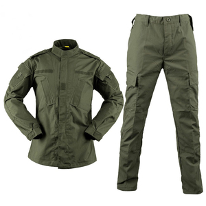 Uniformes tactiques unisexes en polyester et coton de haute qualité, design OEM, fabrication sur mesure, camouflage uni, fournis par l'usine. - Product Image 5