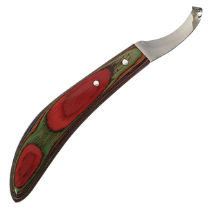 Couteaux à sabots professionnels de 7 pouces en acier inoxydable avec manche en bois, conception ergonomique de précision, pour saboteurs droitiers/gauchers - Product Image 2