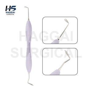 Instrumento compuesto de doble punta con mango de silicona lavanda antiadherente para uso dental, Misura Posterior HAGGAI SURGICAL INTERNATIONAL - Product Image 1