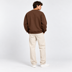 Heavyweight <b>Sweatshirt</b> Wholesale Corduroy Jumper Male Small Batch Vintage Team Wear OEM ODM Side Plus Size <b>Sweatshirt</b> <b>Men</b> - Product Image 3