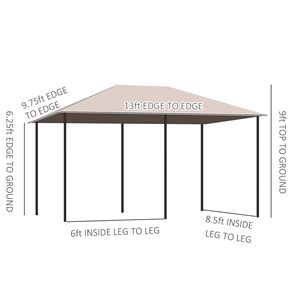 Gazebo/Pergola da Giardino con Tettoia, Riparo per Esterni dal Design Elegante - Product Image 3