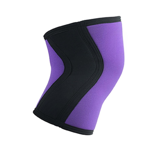 Genouillère de compression en néoprène violet pour le sport et le fitness, unisexe, respirante, à enfiler - Product Image 1