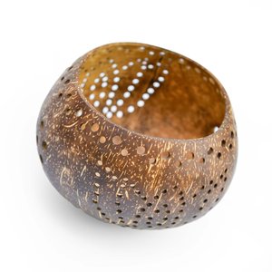 Handcrafted coconut tea light holders tabletop lighting decoration <b>cheap</b> price <b>candle</b> holder stand - Product Image 6